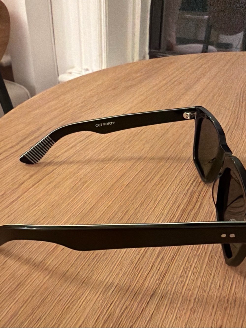 Spitfire Black Rectangular Sunglasses - Picture 2 of 4